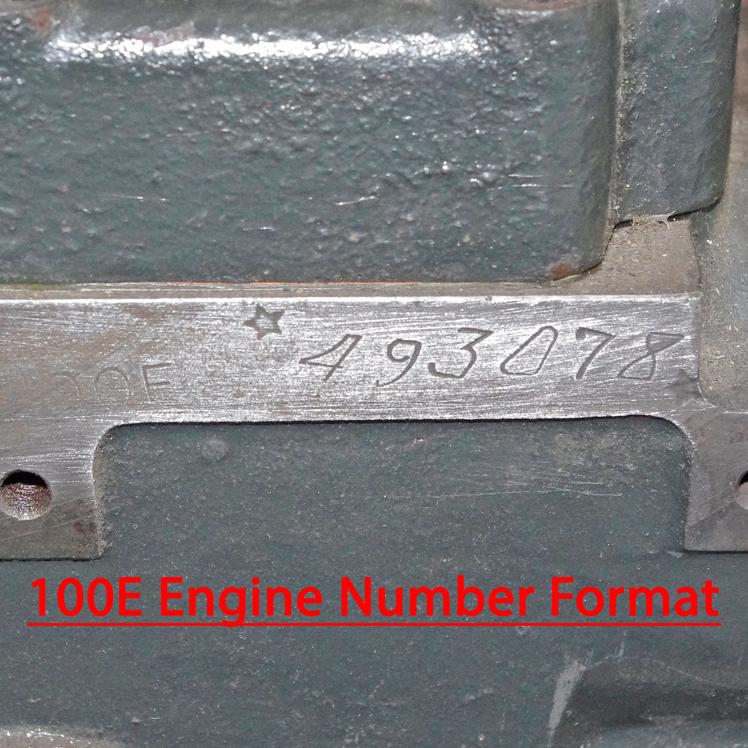 Engine & Chassis Numbers Vintage Car Parts